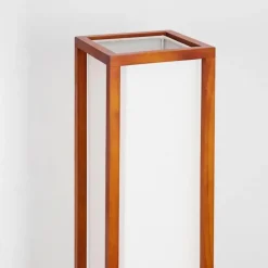 Lampes En Tissu-hofstein Lampadaire Blandin Bois foncé, 2 lumières