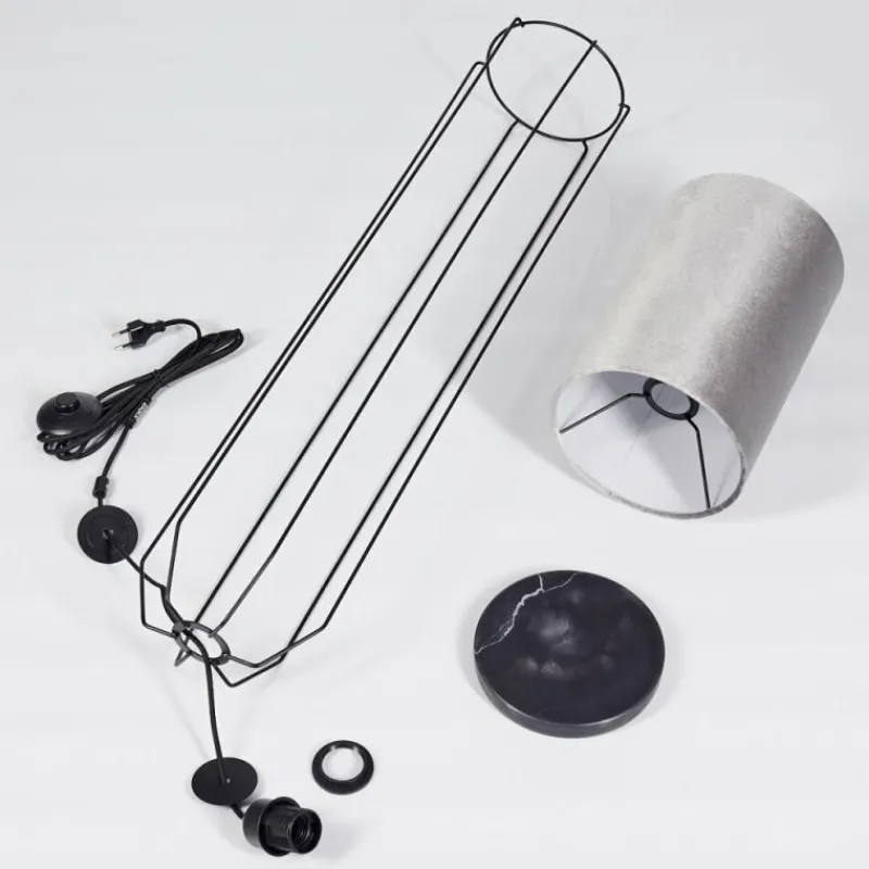 Lampes En Tissu-hofstein Lampadaire Bornalle Noir, 1 lumière