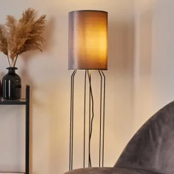 Lampes En Tissu-hofstein Lampadaire Bornalle Noir, 1 lumière