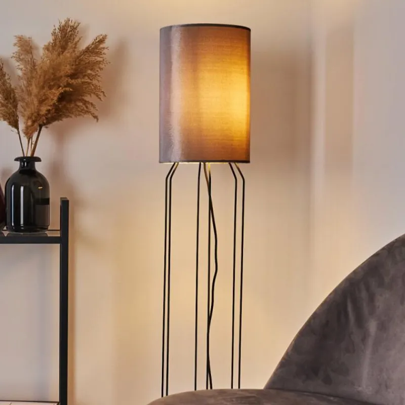 Lampes En Tissu-hofstein Lampadaire Bornalle Noir, 1 lumière