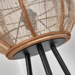 Lampes Vintages & Rétros-hofstein Lampadaire Boudou Noir, 1 lumière