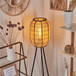 Lampes Vintages & Rétros-hofstein Lampadaire Boudou Noir, 1 lumière