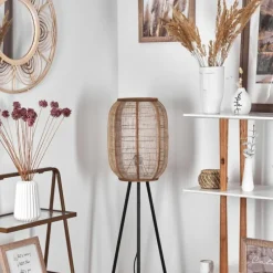 Lampes Vintages & Rétros-hofstein Lampadaire Boudou Noir, 1 lumière