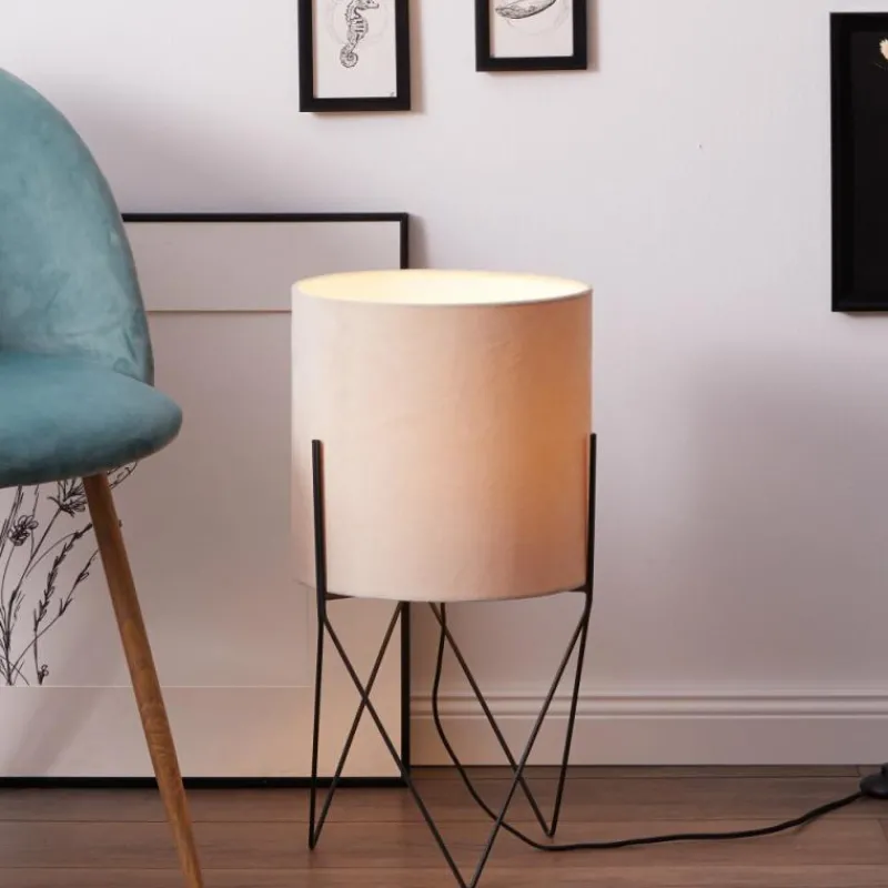 Lampes En Tissu-Luminaires Brilliant Lampadaire Brilliant Atami Noir, 1 lumière