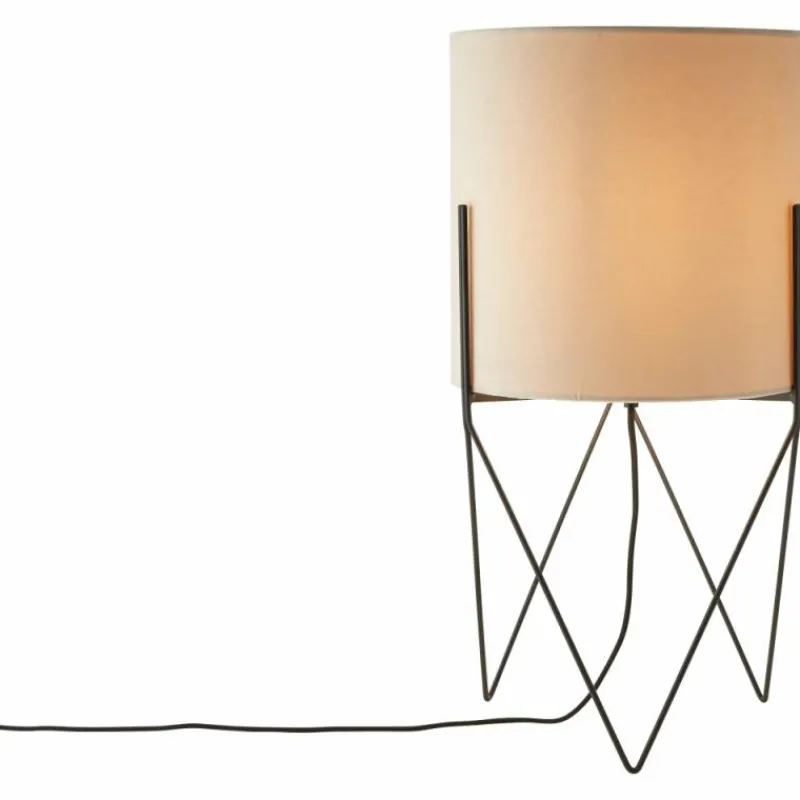 Lampes En Tissu-Luminaires Brilliant Lampadaire Brilliant Atami Noir, 1 lumière