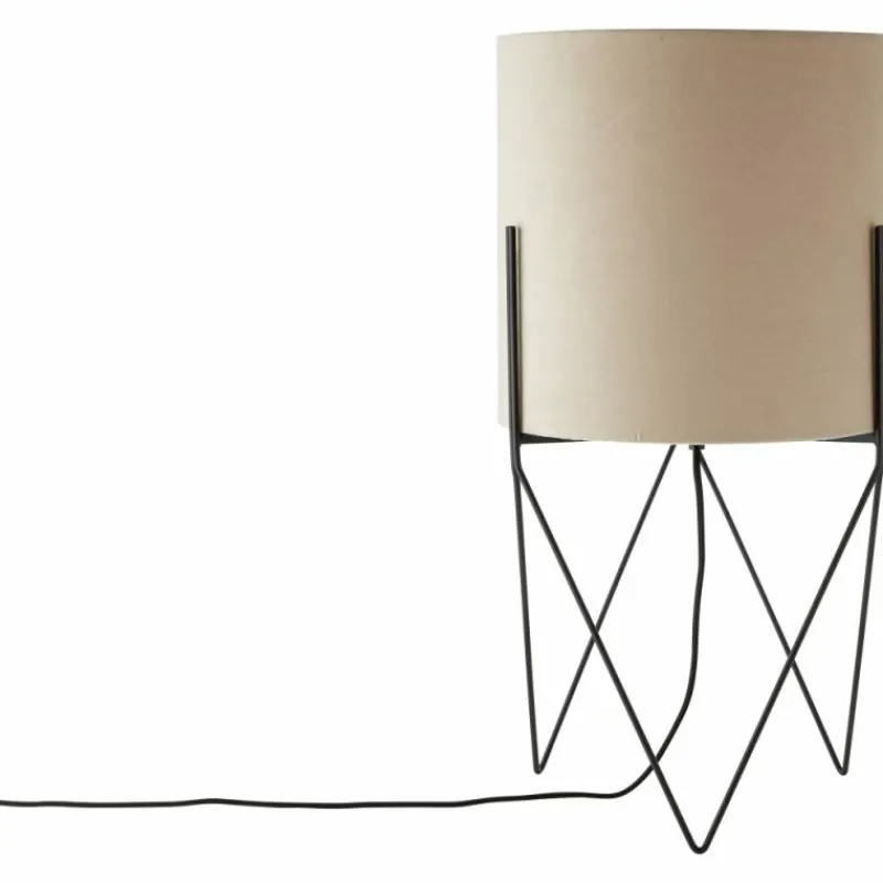 Lampes En Tissu-Luminaires Brilliant Lampadaire Brilliant Atami Noir, 1 lumière