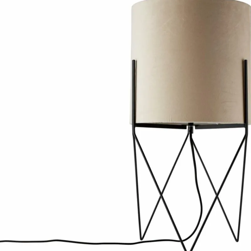 Lampes En Tissu-Luminaires Brilliant Lampadaire Brilliant Atami Noir, 1 lumière