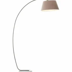 Lampes En Tissu-Luminaires Brilliant Lampadaire Brilliant Brok Gris, 1 lumière