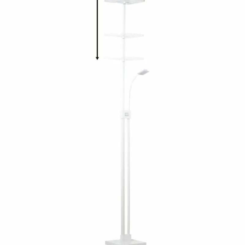 Luminaires Brilliant Lampadaire Brilliant Forrester LED Blanc, 2 lumières* Éclairage Led