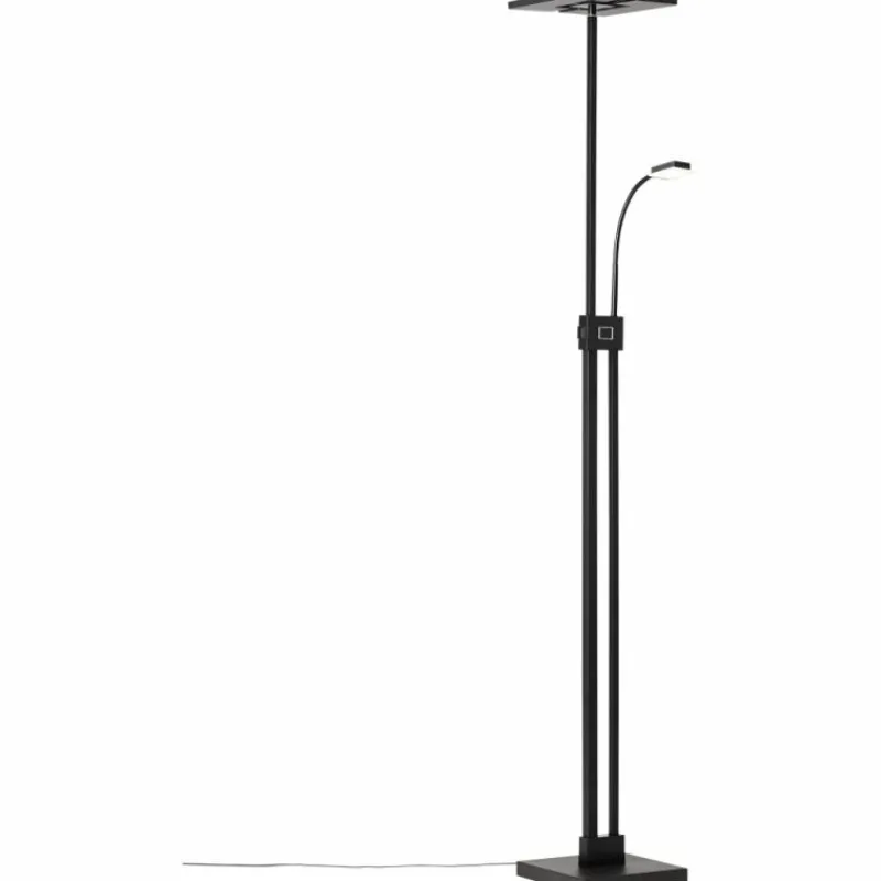 Luminaires Brilliant Lampadaire Brilliant Forrester LED Noir, 2 lumières* Éclairage Led