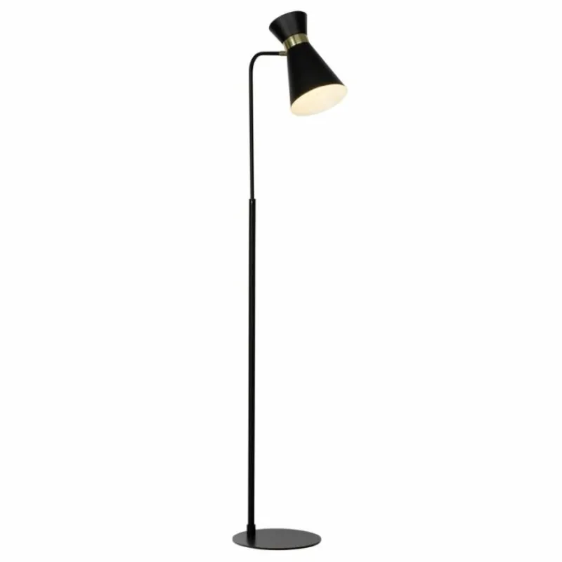 Luminaires Brilliant Lampadaire Brilliant Goldy Or, Noir, 1 lumière