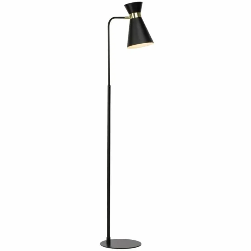Luminaires Brilliant Lampadaire Brilliant Goldy Or, Noir, 1 lumière