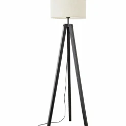 Lampes En Tissu-Luminaires Brilliant Lampadaire Brilliant Holbrook Noir, 1 lumière