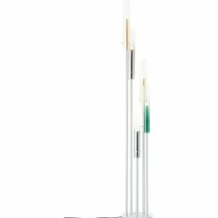 Lampes Dorées-Luminaires Brilliant Lampadaire Brilliant Inez LED Argenté, 5 lumières