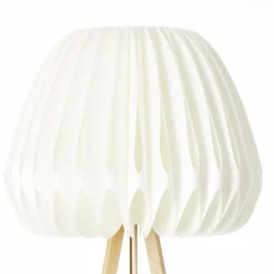 Luminaires Scandinaves-Luminaires Brilliant Lampadaire Brilliant Inna Bois clair, Blanc, 1 lumière