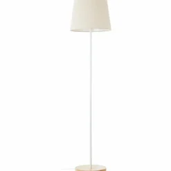 Lampes En Tissu-Luminaires Brilliant Lampadaire Brilliant Lunde Écru, Blanc, 1 lumière