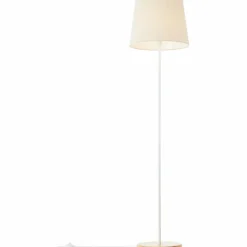 Lampes En Tissu-Luminaires Brilliant Lampadaire Brilliant Lunde Écru, Blanc, 1 lumière
