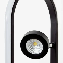 Lampes Industrielles-Luminaires Brilliant Lampadaire Brilliant Nebeker LED Noir, 4 lumières, Télécommandes