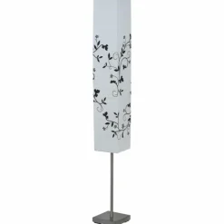 Luminaires Brilliant Lampadaire Brilliant Nerva Gris, Blanc, 2 lumières* Lampadaires Et Lampes Sur Pied