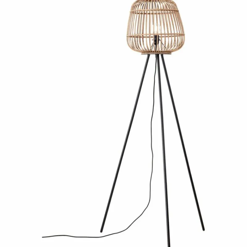 Luminaires Rustiques-Luminaires Brilliant Lampadaire Brilliant Nikka Noir, 1 lumière