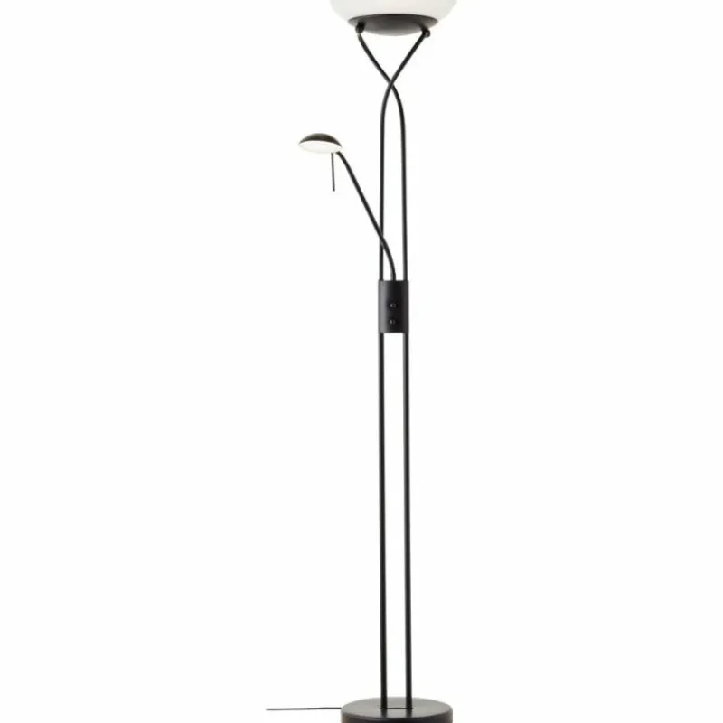 Luminaires Scandinaves-Luminaires Brilliant Lampadaire Brilliant Ollie LED Noir, 1 lumière