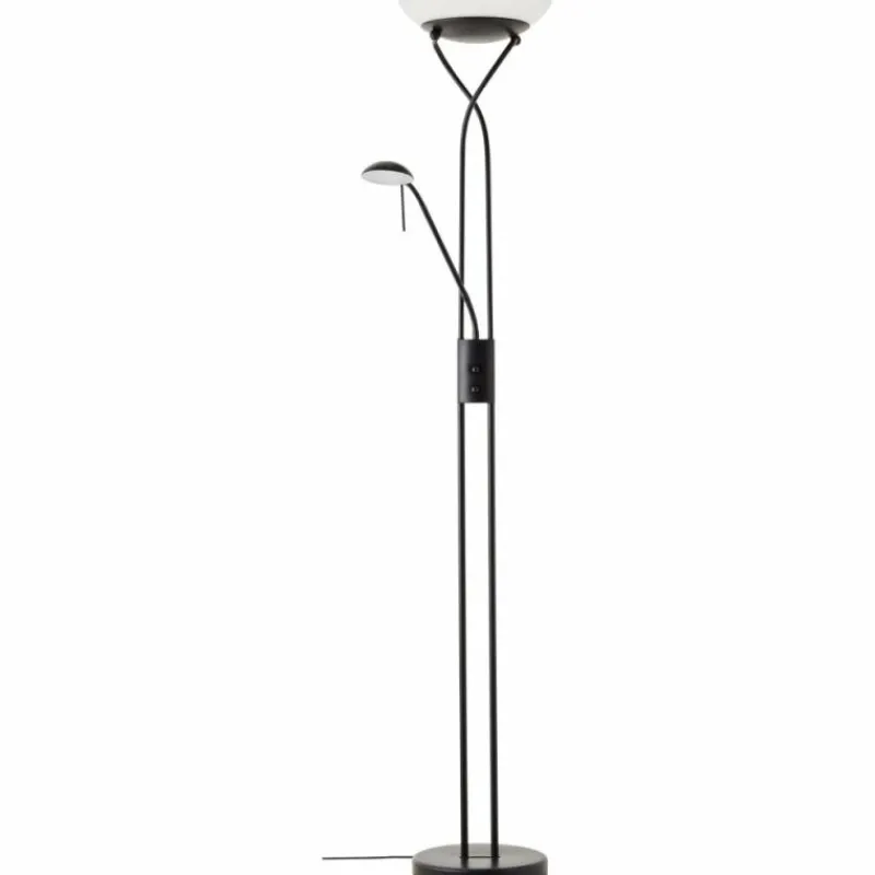 Luminaires Scandinaves-Luminaires Brilliant Lampadaire Brilliant Ollie LED Noir, 1 lumière