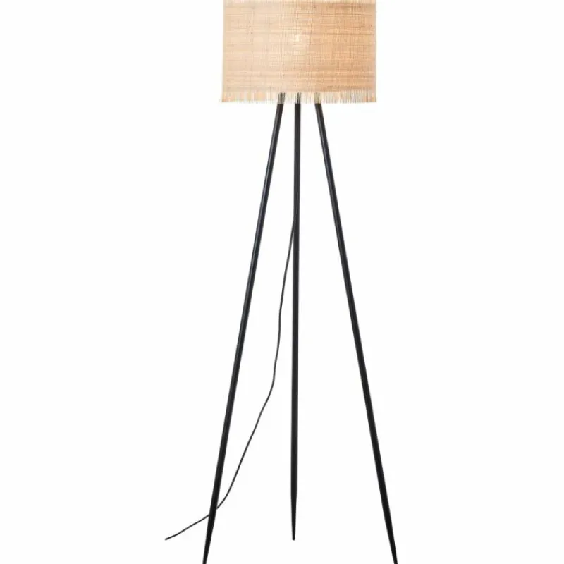 Luminaires Rustiques-Luminaires Brilliant Lampadaire Brilliant Raffy Noir, 1 lumière