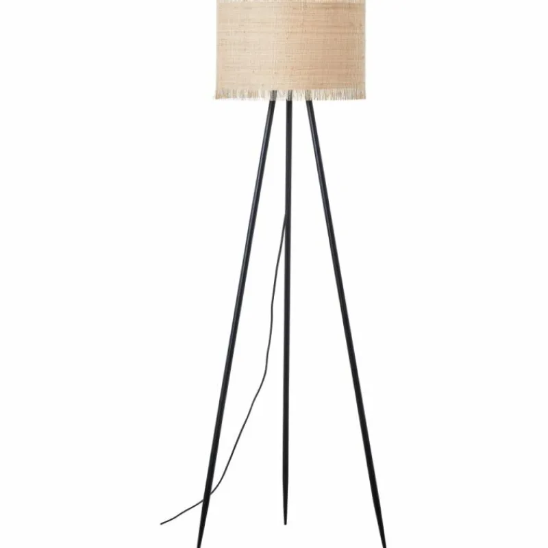 Luminaires Rustiques-Luminaires Brilliant Lampadaire Brilliant Raffy Noir, 1 lumière