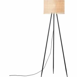 Luminaires Rustiques-Luminaires Brilliant Lampadaire Brilliant Raffy Noir, 1 lumière