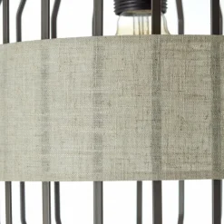 Lampes En Tissu-Luminaires Brilliant Lampadaire Brilliant Slope Noir, 1 lumière