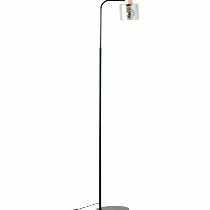 Luminaires Scandinaves-Luminaires Brilliant Lampadaire Brilliant Weald Bois clair, Noir, 1 lumière