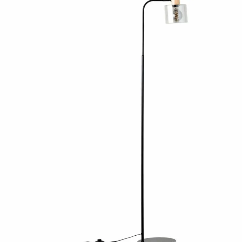 Luminaires Scandinaves-Luminaires Brilliant Lampadaire Brilliant Weald Bois clair, Noir, 1 lumière