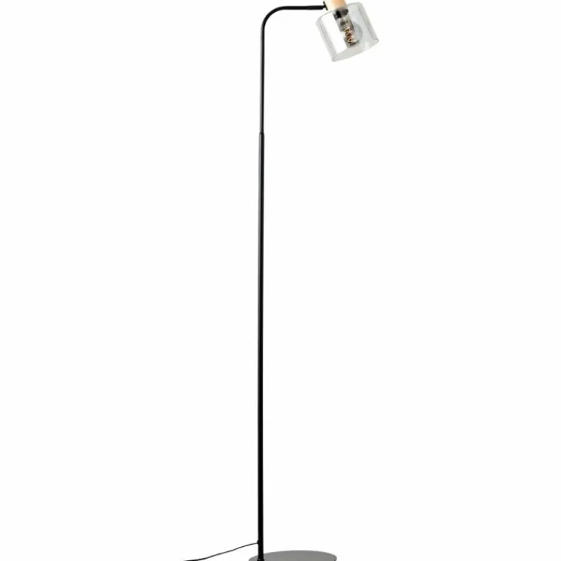 Luminaires Scandinaves-Luminaires Brilliant Lampadaire Brilliant Weald Bois clair, Noir, 1 lumière