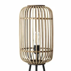 Style Boho-Chic-Luminaires Brilliant Lampadaire Brilliant Woodrow Brun, 1 lumière