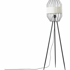 Lampes En Tissu-Luminaires Brilliant Lampadaire Brilliant-Leuchten Slope Noir, 1 lumière