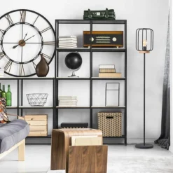 Style Boho-Chic-Luminaires Brilliant Lampadaire Brilliant-Leuchten Tosh Écru, Noir, 1 lumière