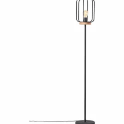 Style Boho-Chic-Luminaires Brilliant Lampadaire Brilliant-Leuchten Tosh Écru, Noir, 1 lumière