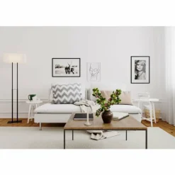 Lampe Design-By Rydéns Lampadaire By Rydens Luton Noir, 2 lumières