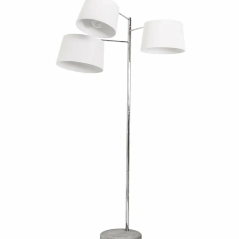 Lampes En Tissu-By Rydéns Lampadaire By Rydens Triple Chrome, 3 lumières