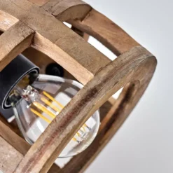 Lampes Vintages & Rétros-hofstein Lampadaire Cailara Noir, 2 lumières