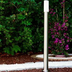 hofstein Lampadaire Caserta Acier inoxydable, 1 lumière