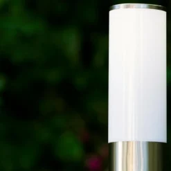 hofstein Lampadaire Caserta Acier inoxydable, 1 lumière