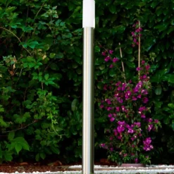 hofstein Lampadaire Caserta Acier inoxydable, 1 lumière