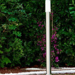 hofstein Lampadaire Caserta Acier inoxydable, 1 lumière