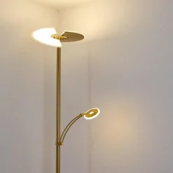 Luminaires Rustiques-hofstein Lampadaire Cazis LED Laiton, 1 lumière