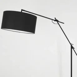 Lampes En Tissu-hofstein Lampadaire Chassagne Noir, 1 lumière