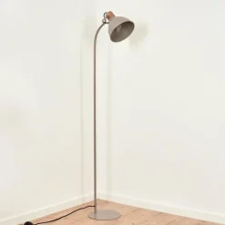 Style Boho-Chic-hofstein Lampadaire Chipou Gris, 1 lumière