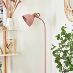 Luminaires Scandinaves-hofstein Lampadaire Chipou Rose, 1 lumière
