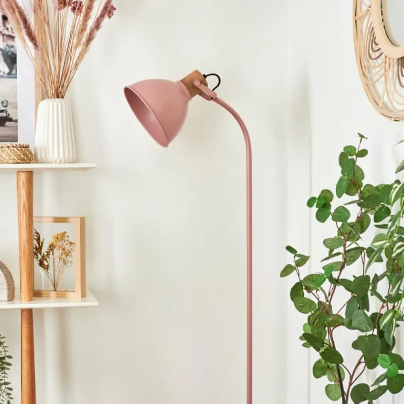 Luminaires Scandinaves-hofstein Lampadaire Chipou Rose, 1 lumière