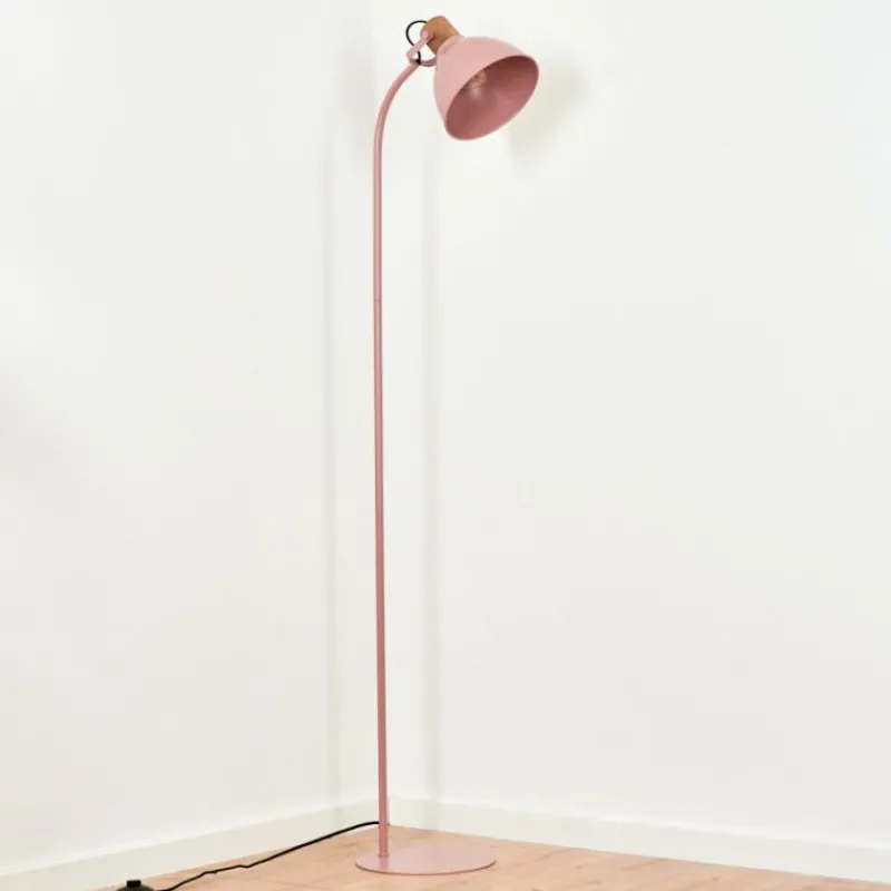 Luminaires Scandinaves-hofstein Lampadaire Chipou Rose, 1 lumière